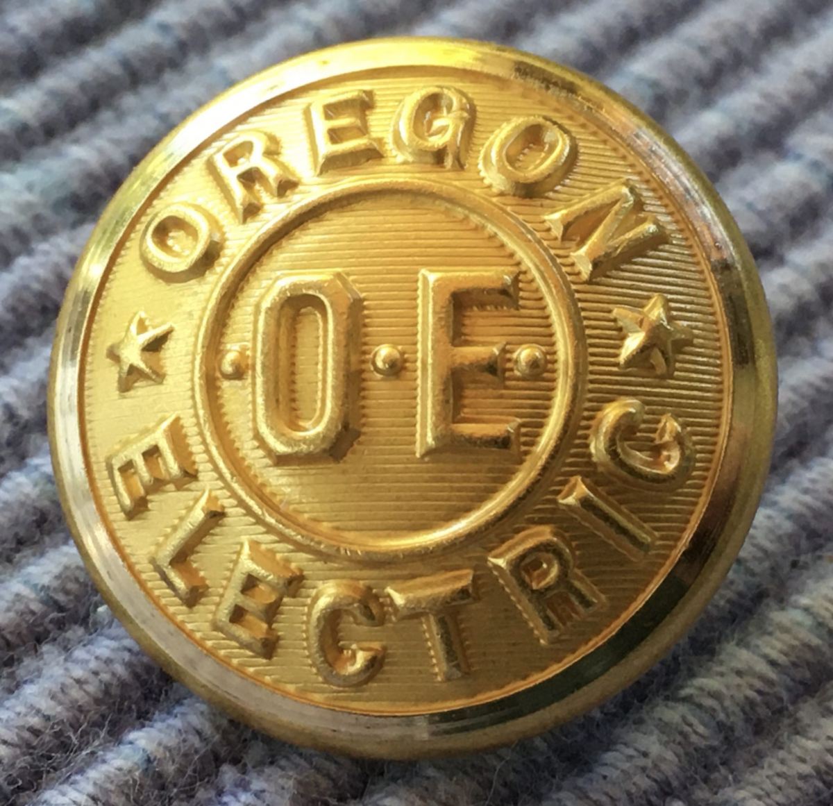 Oregon Electric Railway, “souvenir” button