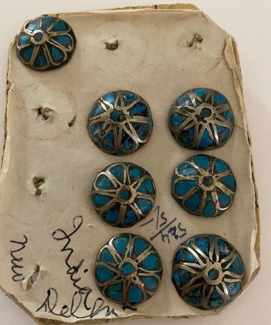 Turquoise Souvenir Buttons