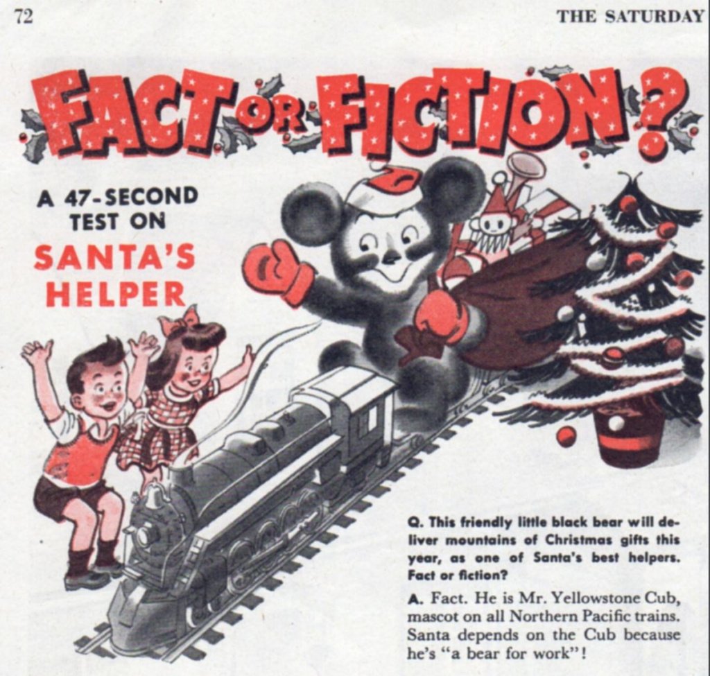 Fact or Fiction Santa's Helper, Sat Eve Post 1944-12-9, NPRHA collection at PNRA, Burien WA