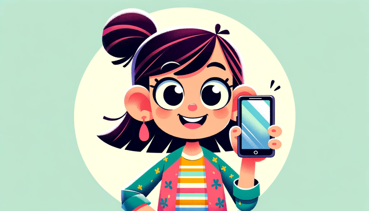 YouTube girl with hone